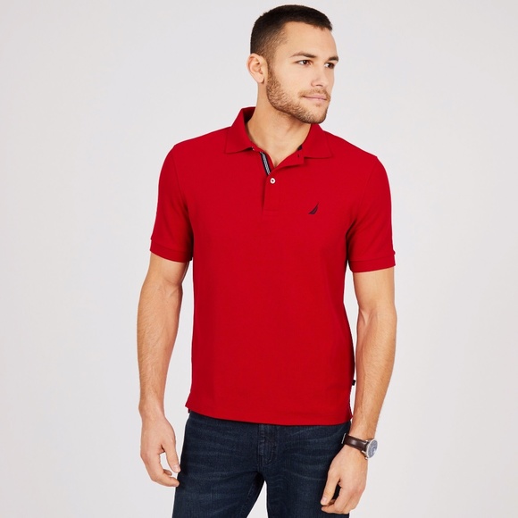 NAUTICA Big & Tall Performance Deck Polo Shirt - Picture 1 of 3